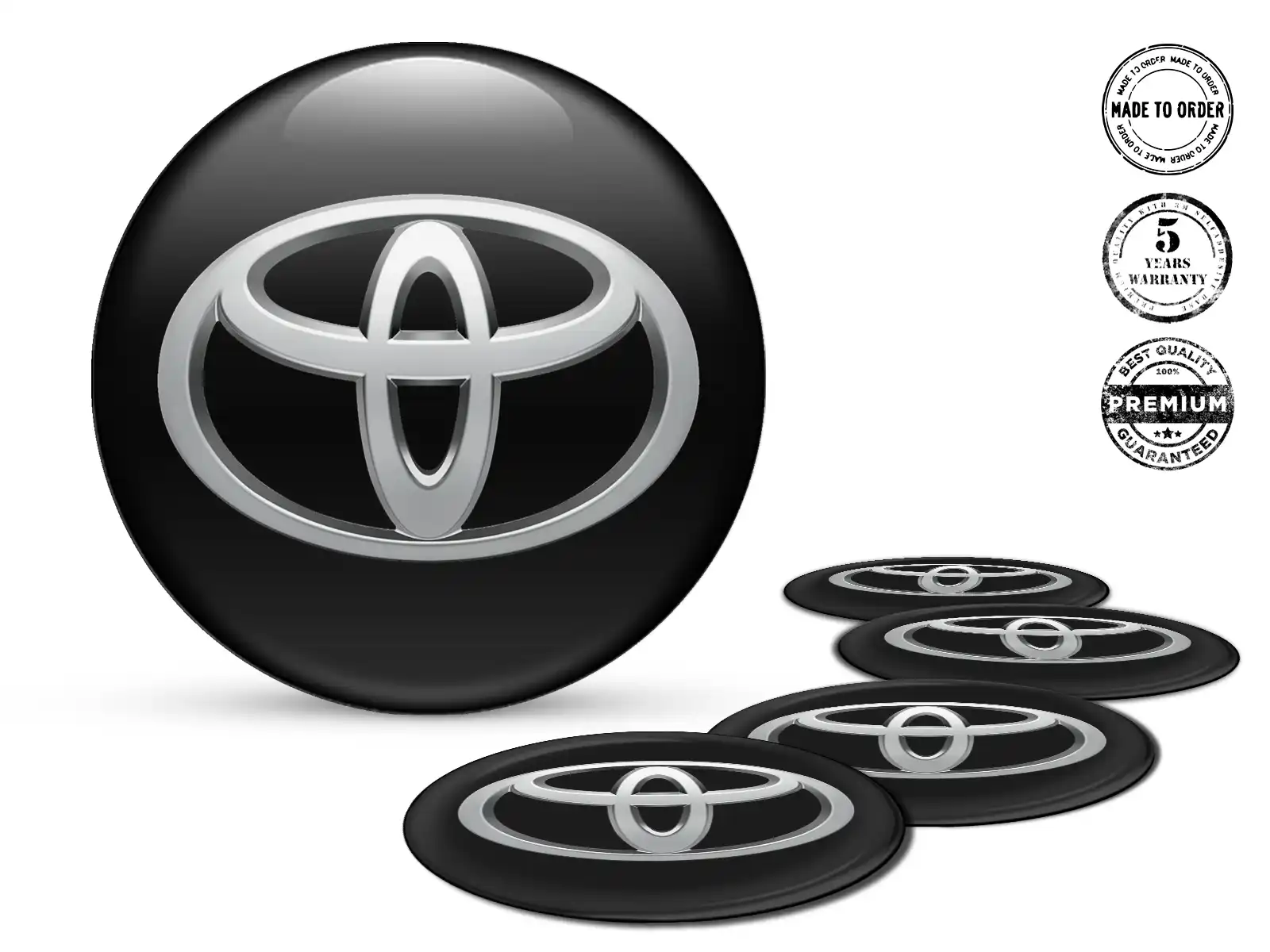 Toyota Radaufkleber Edition Luxus-Silikon-Stil